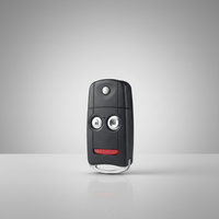 Casing Kunci Remote Pintar untuk Accord Civic CRV Pilot 2003-2007 dengan Bahan ABS, 4 Tombol & Fungsi Start Jarak Jauh