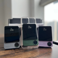 Upgrade aluminium Slim 9mm Ultra tipis Mini PortablePowerbank Mini pengisian cepat nirkabel Power Bank 10000mah