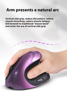 Mouse Nirkabel Vertikal Generasi Ketiga dari Produsen, Ergonomis untuk Gaming, Pelacakan Optik, LED Backlit, Produk Premium