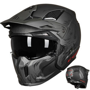 Nuevo Casco Integral de Motocicleta <span class=keywords><strong>ILM</strong></span> Open Face ABS, Estilo Vintage Retro con Visera, para Motocicleta, ATV, Scooter, Certificado por el DOT - Product Image 1