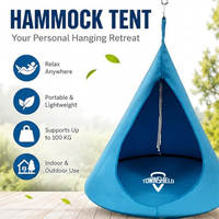Hamac-tente, chaise suspendue d'extérieur, balançoire de jardin, tipi-nid d'arbre avec base coussinée pour patio et jardin, pour intérieur et extérieur