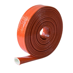 Deem Chất lượng cao Silicone tráng sợi thủy tinh nhiệt bằng chứng tay áo cho nhiệt độ cao bảo vệ cáp cháy tay áo chống cháy - Product Image 1