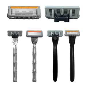 Recharges de lames pour <span class=keywords><strong>rasoir</strong></span> à six lames en acier inoxydable Platinum, pour un rasage lisse pour hommes, soin personnel Shavcooo - Product Image 3