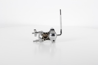Support de grosse caisse en aluminium en alliage de zinc argenté d'approvisionnement d'usine avec support d'extension de batterie Instruments de percussion et accessoires