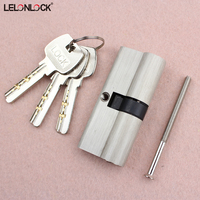 Cylindre de porte à double verrouillage en laiton de haute sécurité, norme européenne, 60/70/80/90 mm, clé maîtresse