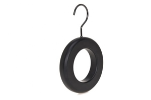 <span class=keywords><strong>Pratique</strong></span> bois de hêtre acrylique Mini cintres excellente qualité rond salon écharpe organisateur gain de place étage unique - Product Image 3