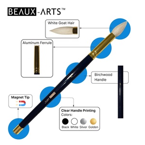 Pincel de Pelo de Cabra <span class=keywords><strong>Blanco</strong></span> para Acuarela con Imán, Fácil de Secar - Product Image 2