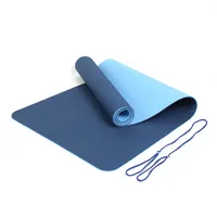 TPE योग चटाई 4/5/6mm मोटाई पोर्टेबल कस्टम कसरत चटाई लोगो अनुकूलित फिटनेस जिम खेल योग चटाई रोल थोक