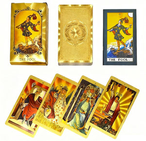 Kit Completo de Lectura de <span class=keywords><strong>Tarot</strong></span> Familiar con 78 Cartas <span class=keywords><strong>y</strong></span> Guía de 200 Páginas - Manual a Todo Color con Lámina Dorada para Aprender a Leer el <span class=keywords><strong>Tarot</strong></span> - Product Image 5