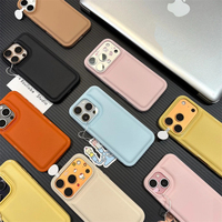 Étui de protection pour iPhone 17 Pro Max, compatible avec les modèles IP16, 15, 14, 13, avec sensation de peau et grands trous, souple