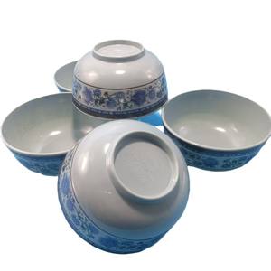 Tazones de melamina, estilo retro chino de plástico, para restaurantes de comida rápida, tazones para arroz de cantina, tazones para sopa, tazones comerciales para polvo de arroz. - Product Image 5