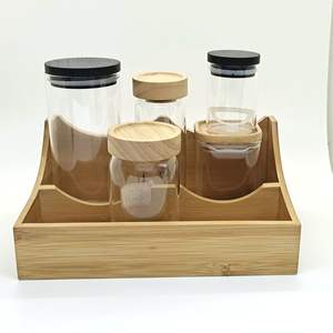 Organisateur de bureau en bambou et bois, style simple, pour épices et rangement familial, design artisanal vietnamien, gain de place - Product Image 2