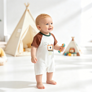 Nuovo Design di Abbigliamento per Neonati, Completi in Cotone Personalizzati per Bambini e Bambine, Grazioso Pagliaccetto Invernale - Product Image 3