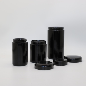 कस्टम लोगो यूवी प्रसव प्रकाश गहरे बैंगनी कांच की बोतलें काले ऑप्टिकल 500 मिलीलीटर ऑप्टिकल नीले प्रतिरोधी कॉस्मेटिक जार - Product Image 4