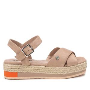 Sandalias Bajas para Mujer Refresh, Color Beige, Plataforma Plana de Esparto, Zapatos de Verano - Product Image 1