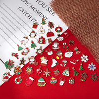 Hongtong - Vente flash - Charmes en acier inoxydable en forme de flocon de neige et de Père Noël - Parfaits pour la création de cadeaux DIY - Charmes mignons pour la fabrication de colliers