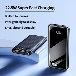Batería Externa de 10000mAh en Oferta, con Cables Tipo-C y <span class=keywords><strong>Micro</strong></span> USB Integrados, Portátil, <span class=keywords><strong>Mini</strong></span>, Carga Rápida, Pantalla LED, Ultra Delgada - Product Image 4