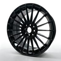 Rines de Aleación de Aluminio Forjado de Alta Calidad, Nuevo Diseño, 17 Pulgadas, Negro Brillante, ET 30mm, Ajuste Universal, 1 Año de Garantía