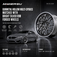 Jantes de voiture en alliage concaves 2 pièces 5x112 de 18, 19, 20, 21, 22, 24 pouces pour Chevy, Mustang, Buick, Cadillac, BMW M3, M4, M5, Audi