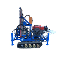 Machine de forage de puits d'eau hydraulique portable de 150m de profondeur avec démarrage électrique