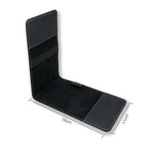 High Quality Full Grain Crazy Horse Leather Golf Scorecard Holder Open Closure RFID Feature Vintage Style Polyester Lining - Product Image 2