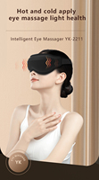 Mascarilla de Ojos Inteligente Ykang YK-2211 con Funciones de Calor, Vibración y Compresa Fría, Batería de 600 mAh, Ultraligera, USB Tipo-C