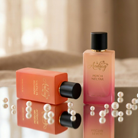 Botella de Perfume Rectangular Vacía de Vidrio de Lujo de 100 ml, Color Ámbar Dorado, Personalizable, de Alta Calidad, al por Mayor, del Fabricante Anding