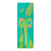 Conception personnalisée et écologique Tapis de yoga en caoutchouc PU avec impression UV Tapis de fitness en caoutchouc naturel pour yoga chaud Pilates Logo gravé au laser