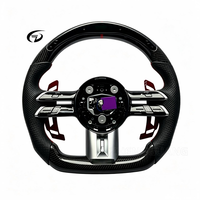 Volant en fibre de carbone véritable de haute qualité avec LED, fabriqué sur mesure pour Mercedes-Benz W223 809P GLK Classe E W464 G63 G500