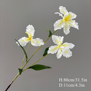 Flores Artificiales Realistas de <span class=keywords><strong>Iris</strong></span> de 3 Cabezas, Alta Simulación, Decoraciones para Bodas, Arreglos Florales, Hogar, Hotel, Venta al Por Mayor - Product Image 2