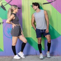 Manchons de compression personnalisés pour jambes, hommes et femmes, pour la course, l'athlétisme, le cyclisme, le football, manchon de compression tricoté sans pied pour mollets