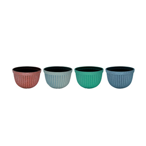 Bulk Mini Small Dining <strong>Table</strong> Colorful <strong>Plastic</strong> Flower <strong>Pot</strong> on the <strong>Table</strong> for Bedroom - Product Image 2
