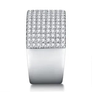 S925 Luxury Diamond Rings Women Custom Ring Vvs Moissanite Diamond Ring For Women
