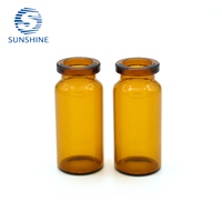 Flacons d'injection pharmaceutique de flacons de sérum ambre de haute qualité de 10ml