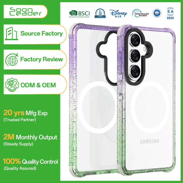 Wholesale High Quality Recycled GRS Dots 10ft Shockproof Waterproof Wireless Charging Spectre Case TPU PC Phone Case