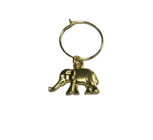 Vàng Tone Kẽm Hợp Kim Rượu Vang Thủy Tinh Quyến Dũ Set-4Pcs Safari Động Vật (Voi, Hổ, Hươu Cao Cổ, Khỉ) Mặt Dây Chuyền Cho Sở Thú Bên Ủng Hộ - Product Image 4