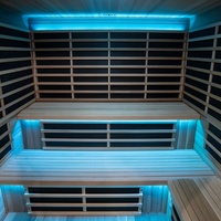 Livraison rapide Sauna infrarouge à lumière rouge de grande taille pour usage commercial, salle de sauna pour salle de sport