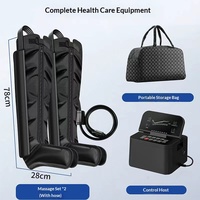 Masseur de jambes à compression d'air, bottes de massage à pression d'air pour les jambes entières, récupération musculaire des pieds, des mollets et des cuisses, machine à contrôle de la durée