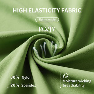 POVTY Custom Logo Damen High Yoga Taille Schnellt rocknende Kompression 2 in 1 Tennis Rock Capris Leggings Taschen für Sport lauf - Product Image 4