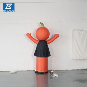 Personnage de citrouille gonflable dansante personnalisé, grand danseur gonflable de dessin animé pour la décoration festive extérieure des centres commerciaux à l'Halloween - Product Image 6