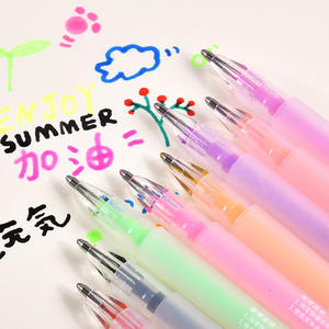 Ensemble de stylos à encre gel 3D brillants, 6 à 12 couleurs, stylos gel fluorescent à paillettes, 1,0 mm, surligneurs, stylo de peinture DIY - Product Image 3