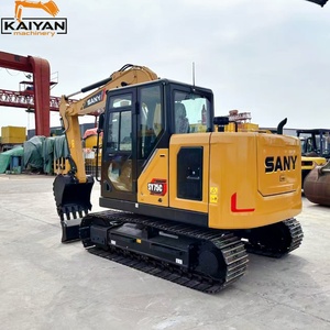 Excavadora de cadenas Sany Sy75C usada con motor de 55 kW, bomba hidráulica, peso operativo de 7.5 toneladas, modelo 2022 para industria pesada - Product Image 4