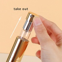 Flacon pulvérisateur métallique rotatif RTS de 8 ml, mini flacon de poche en aluminium de 8 ml, atomiseur de parfum portable rechargeable