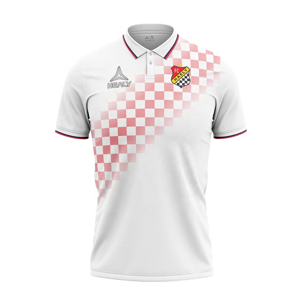 Tüm üzerinde baskı özel polo tişörtler nakış logo ile retro futbol forması futbol kıyafetleri polo gömlek