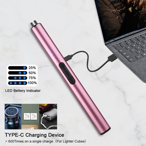 Best Selling Luxury <b>Custom</b> Logo Plasma Arc Usb Charging Digital Wholesale Bbq <b>Lighter</b> Candle <b>Lighter</b> - Product Image 2
