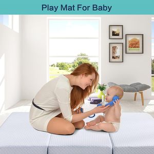 Colchoneta para siesta para niños pequeños, colchón <span class=keywords><strong>Tri</strong></span> plegable con funda lavable, 24 pulgadas x 57 pulgadas x 3 pulgadas - Product Image 6