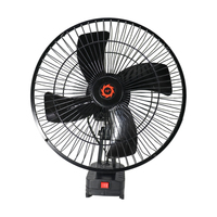 Ventilateur oscillant de 10 pouces ; rechargeable, mais peut également être branché pour une utilisation directe.