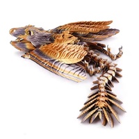 Modèle d'oiseau volant Archaeopteryx en PLA, dragon à plumes, articulations mobiles, thème animal