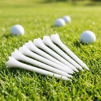 Tee de golf en plastique à 4 pointes, faible résistance, supports de balle de golf 70mm 83mm, accessoire d'entraînement de golf durable
