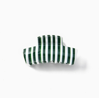 Pince à cheveux en acétate, pince à cheveux requin rayée simple et polyvalente, accessoire de coiffure pour chignon haut